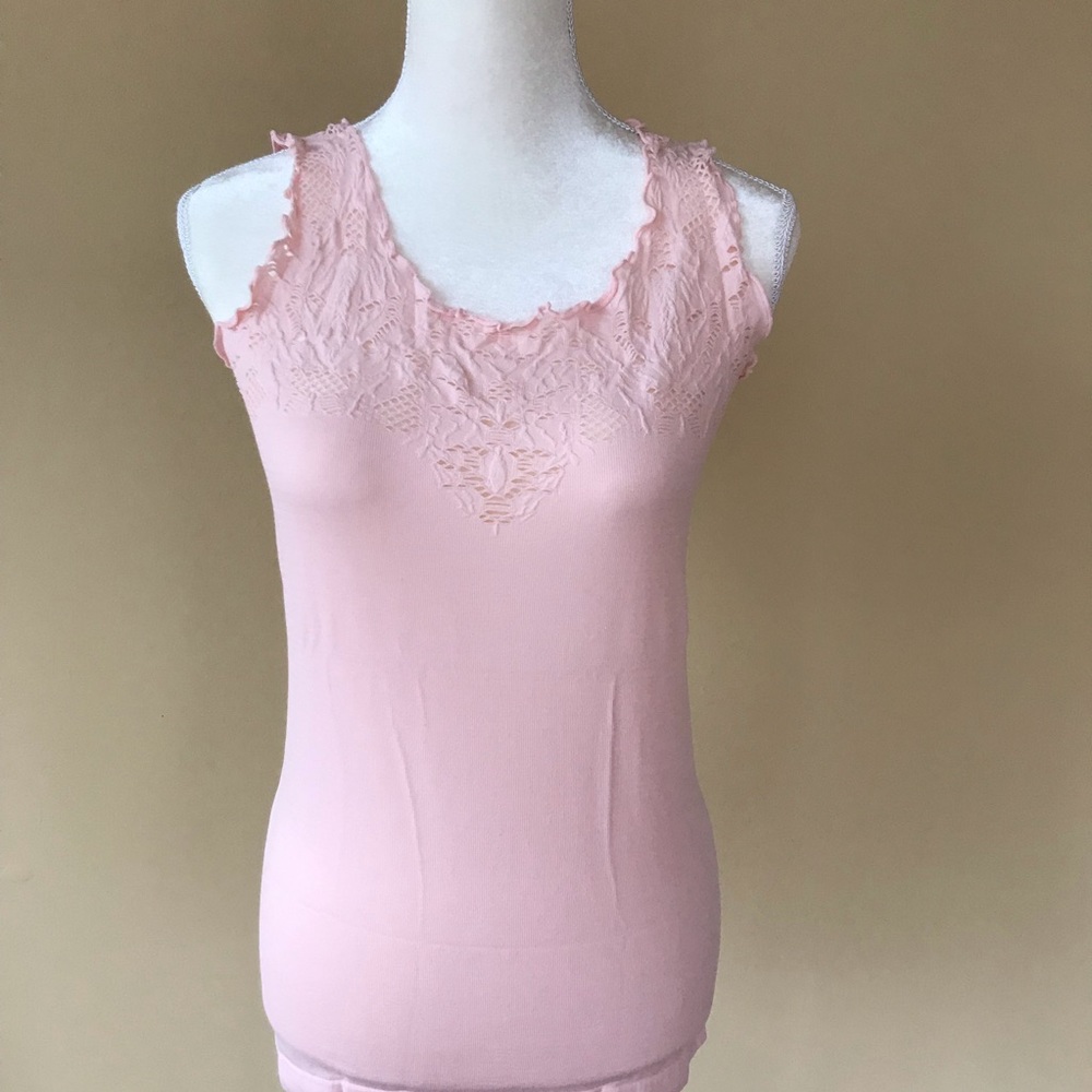 Seamless Underneath Tank Cami Light Pink S / M